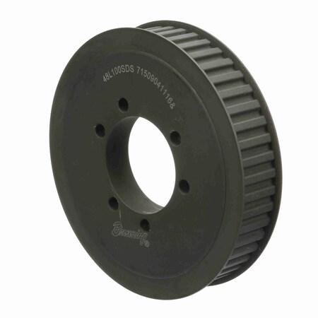 Browning Steel Bushed Bore Gearbelt Pulley, 48L100SDS 48L100SDS